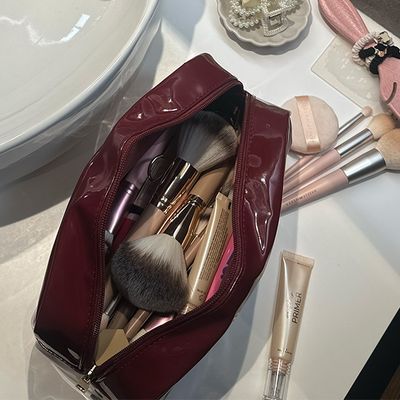 Burgundy Makeup Bag Burgundy